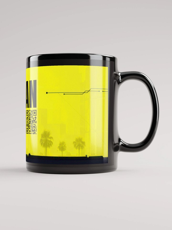 ZAKIMAN CYBER CODE 0101 | Black Glossy Mug product image (2)