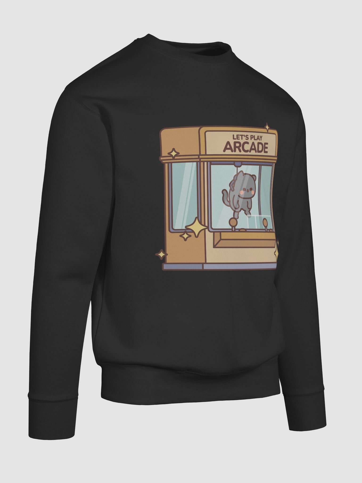 Let's Play Arcade Logo - Black Sweatshirt product image (10)