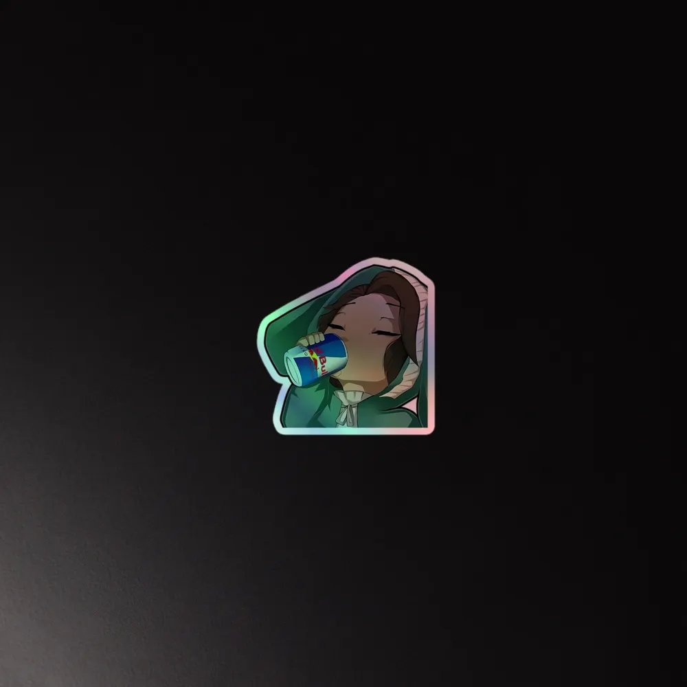 Bunny Zarina Red bull Sticker (Holographic) product image (4)