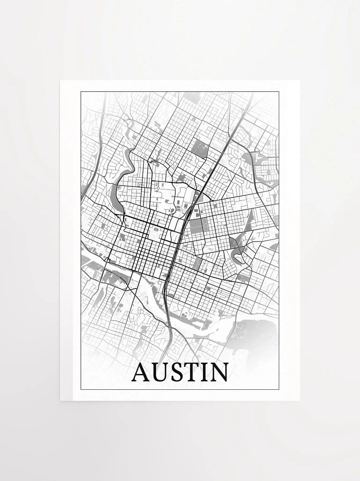 Austin, Texas, USA, city map print product image (3)