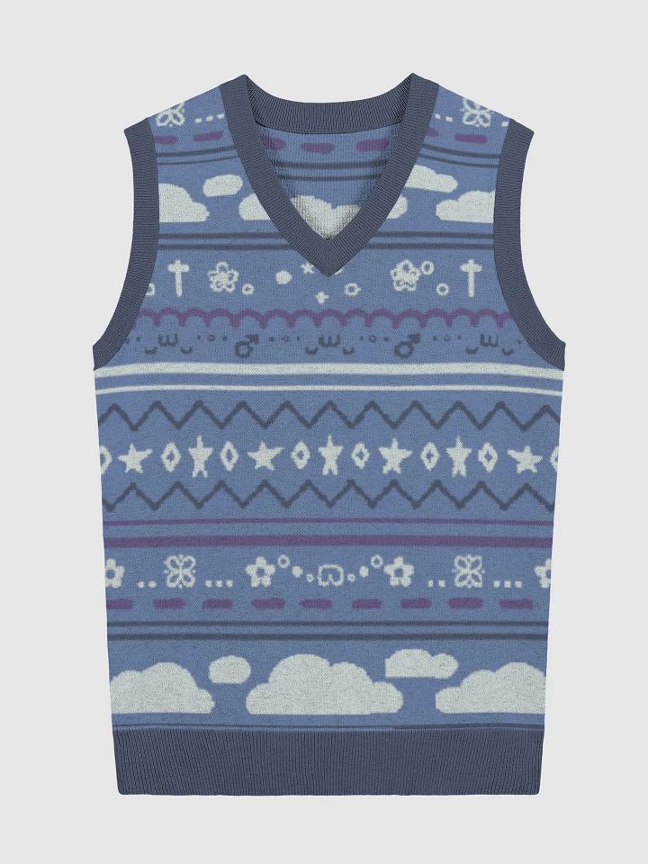 Cloudy Christmas Vest - Blue product image (4)