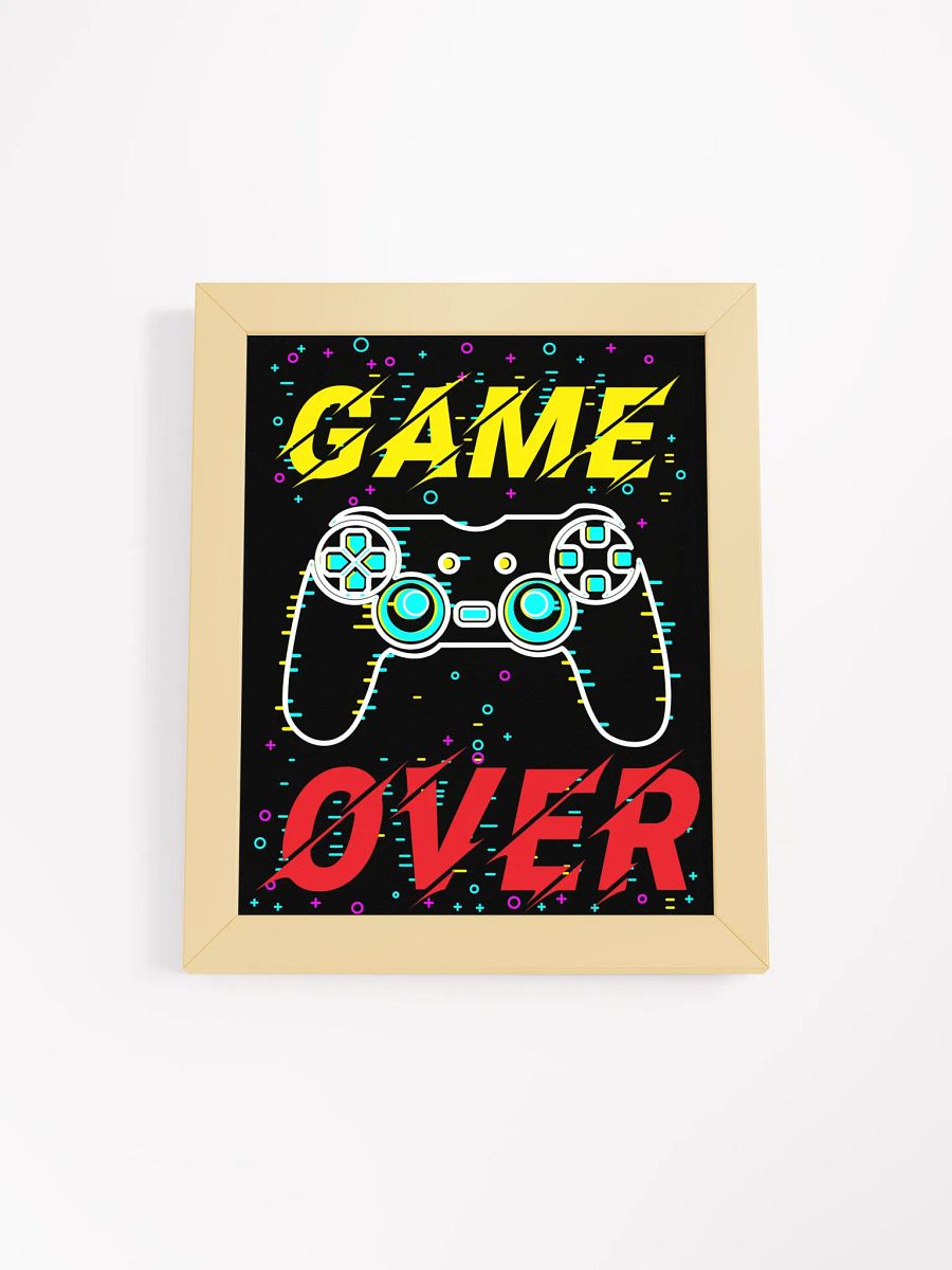 Game Over Controller Framed Matte Poster product image (1)