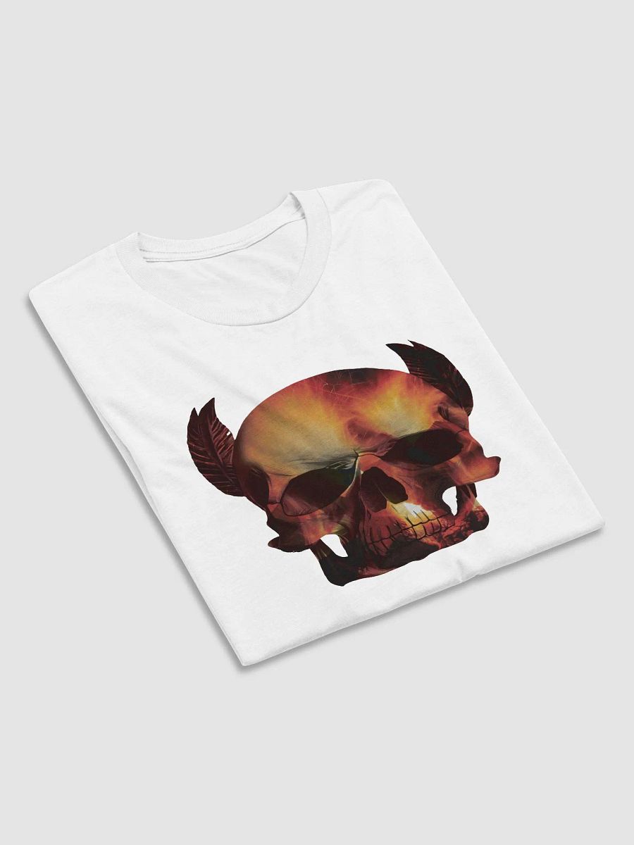 Skull with Fire Inside Skull, skulls, skull art design, skeleton, skull and bones, scary, skull tattoo, artistic skull, human skull, dark skull, bones, Halloween product image (5)