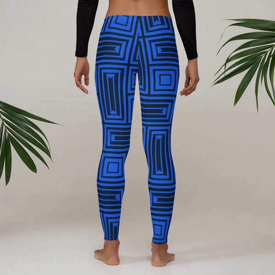 Symmetry Blue All-Over Leggings product image (4)