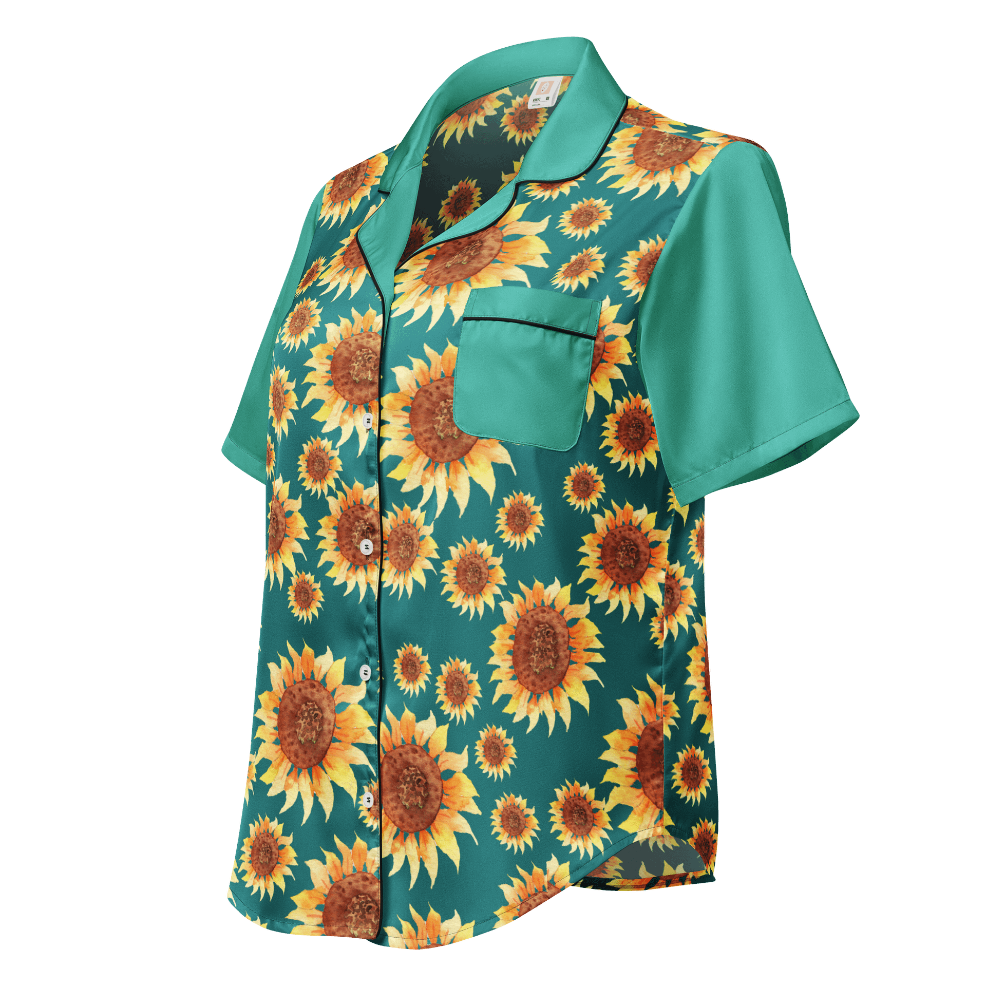 Sunflower silky Pajama Top for her product image (2)