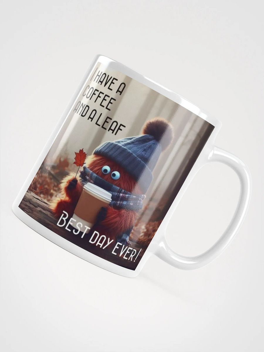 Coffee and a Leaf Ceramic Mug product image (4)