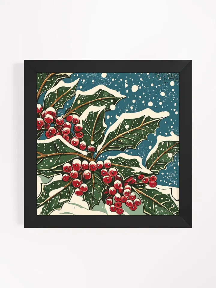 Winter Wonderland Holly Framed Poster product image (11)