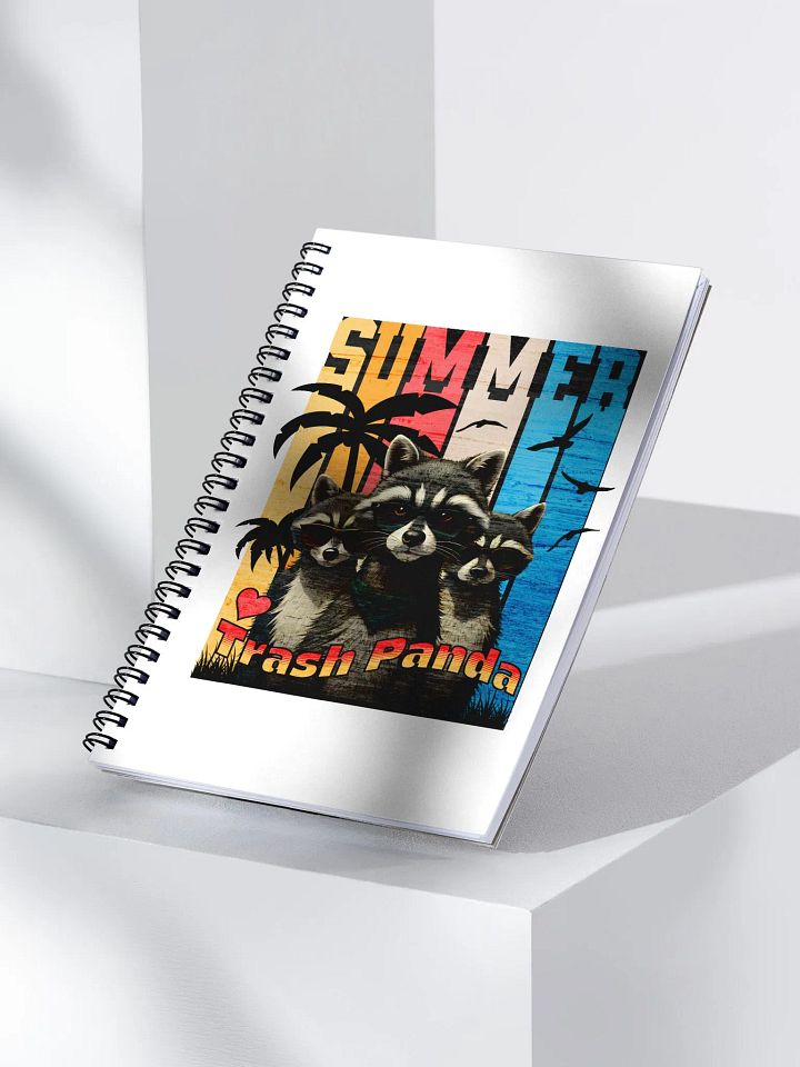Summer Trash Panda Spiral Notebook product image (2)