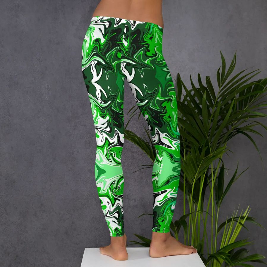 Green Swirl Leggings product image (7)