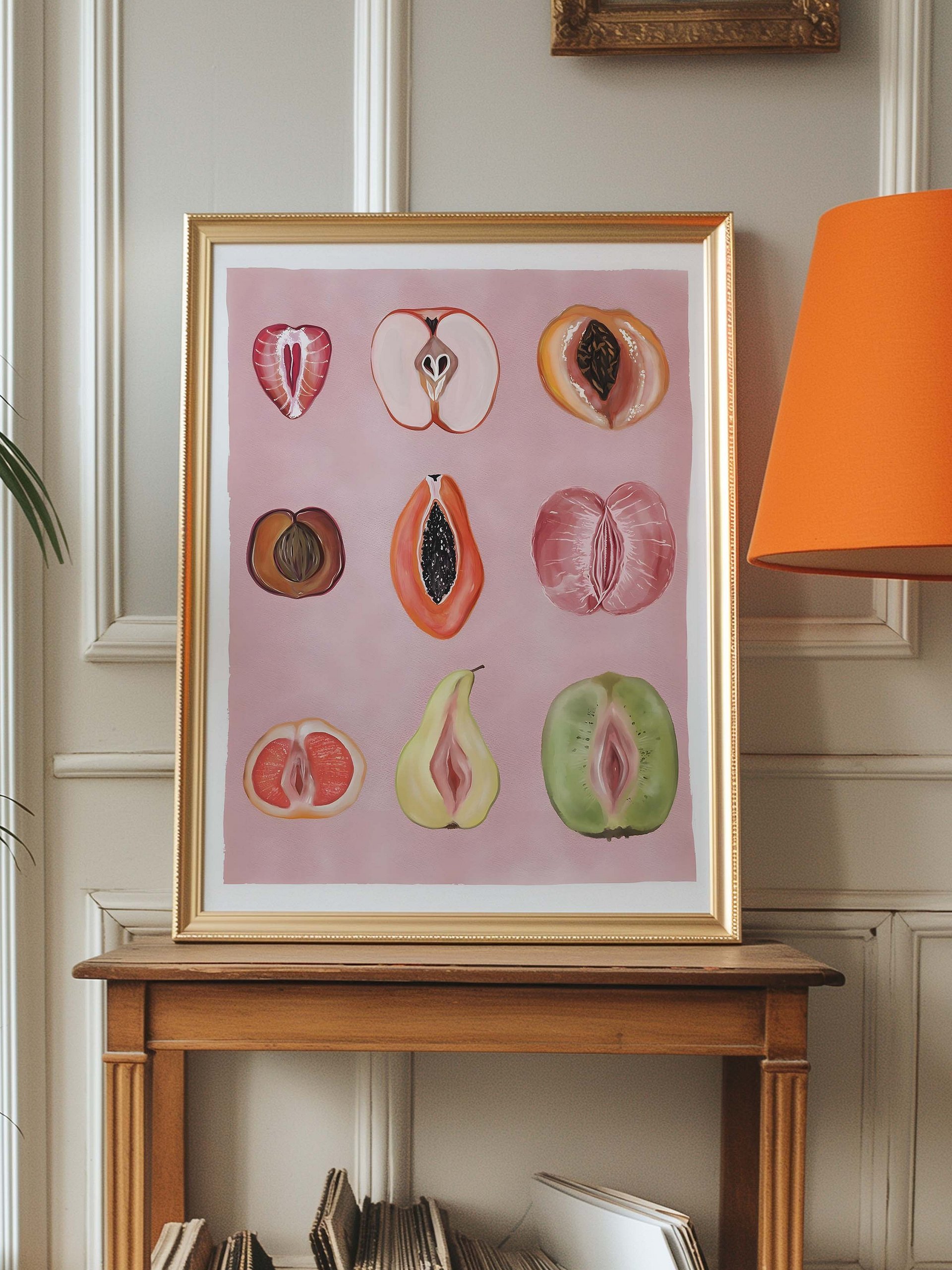 Sliced Feminine Fruit Art Print product image (6)