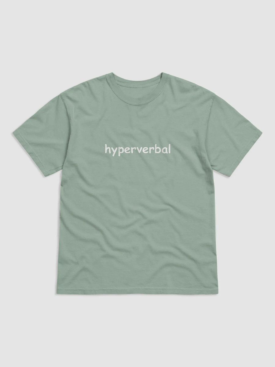 HYPERVERBAL (comic sans) garment-dyed tee product image (1)