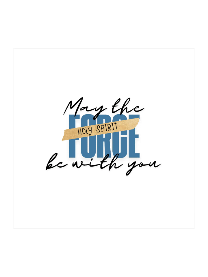 May the Force be with You: Square Sticker product image (1)