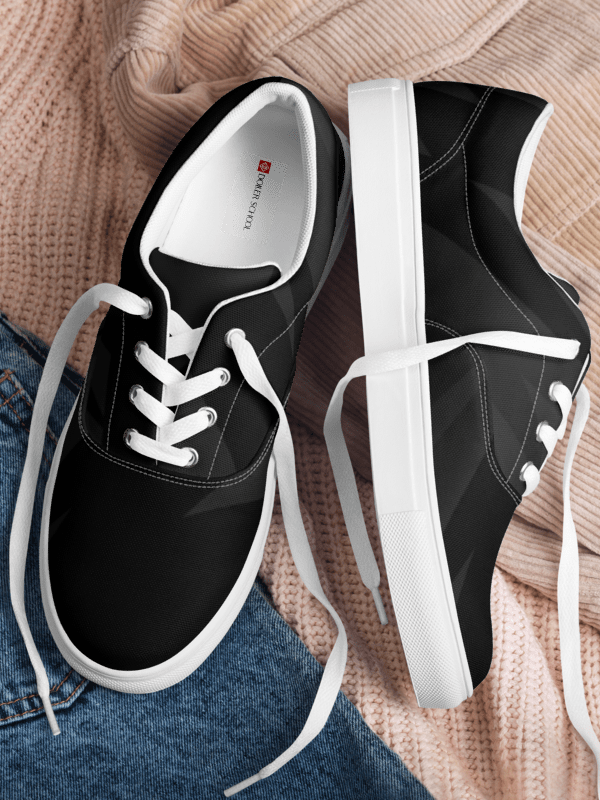 Men's Lace-Up Black Abstract Shoes product image (2)