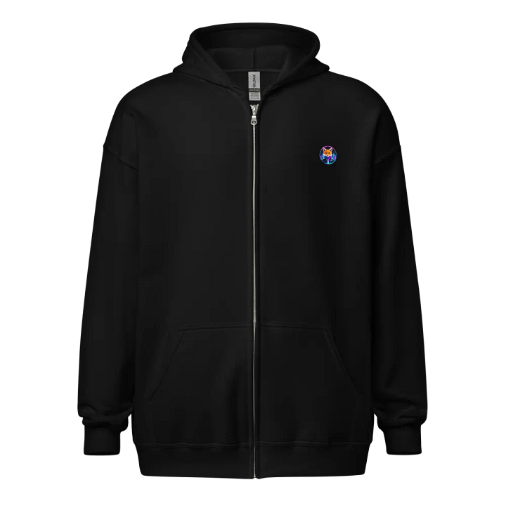 Neon CyberFox Zip Hoodie product image (2)