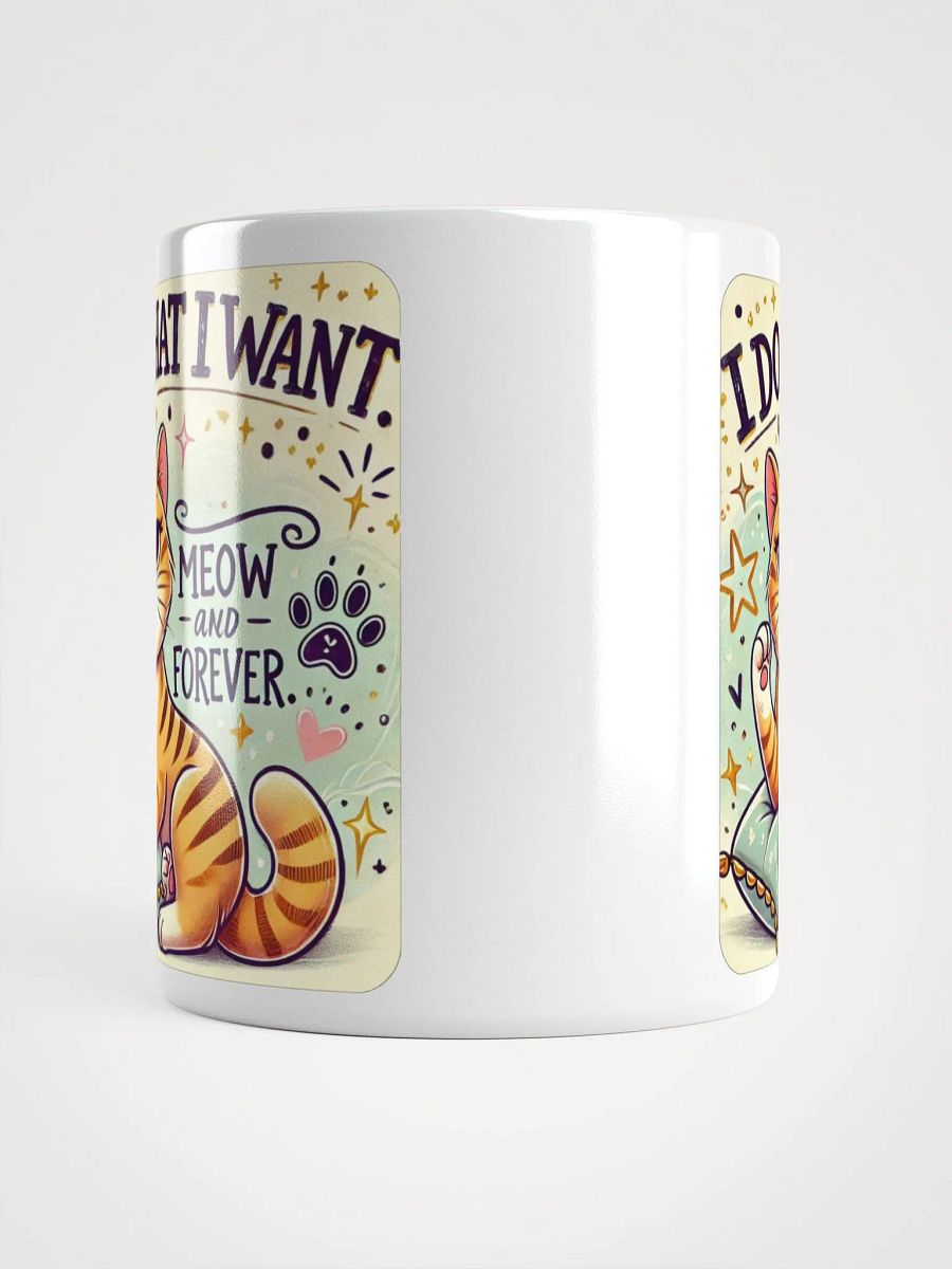 Meow and Forever (White Glossy Mug) product image (9)