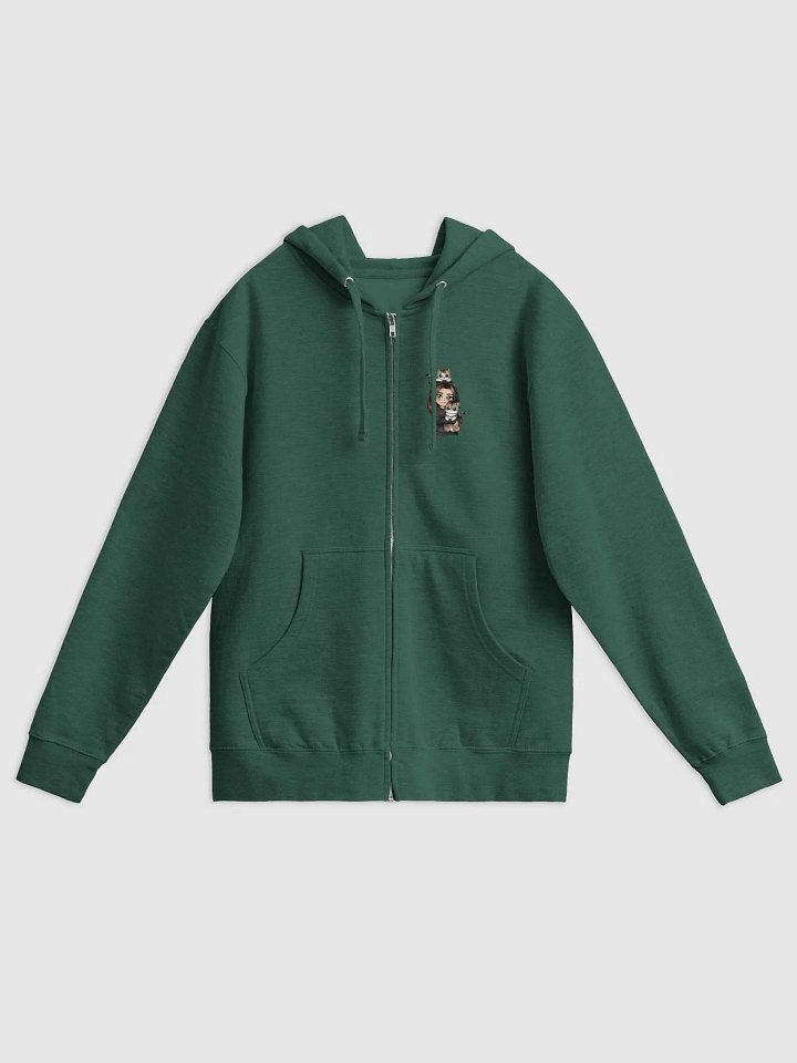 Zip-Up Hoodie with Soof and cats product image (2)