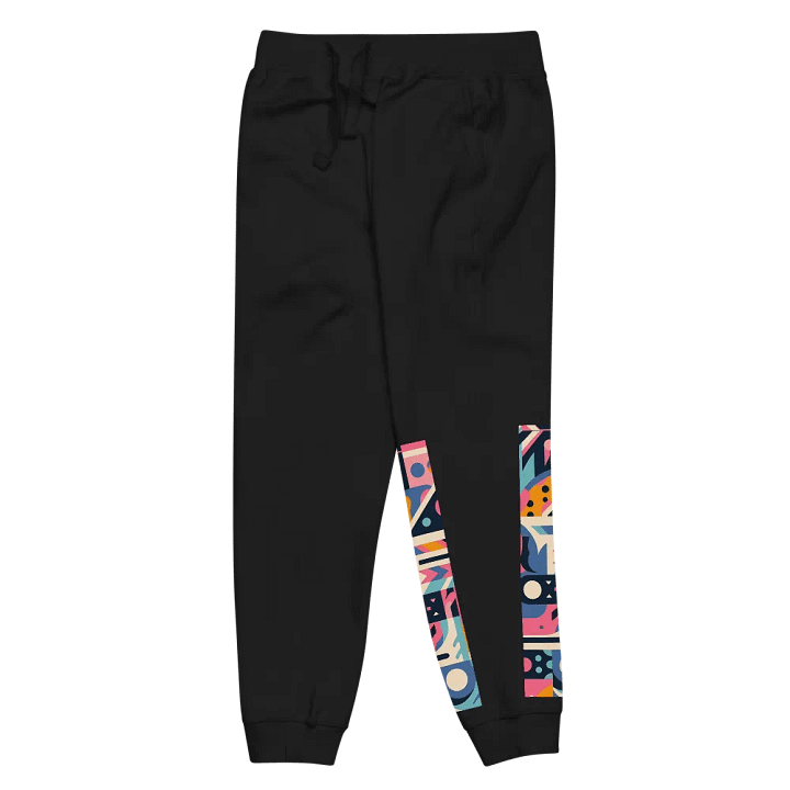 Funky Fusion: Cutout Collage: Unisex Fleece Joggers product image (9)