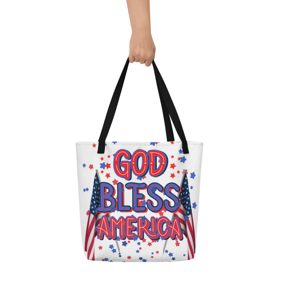 Patriotic Symmetry All-Over Tote Bag for Moms friends colleagues product image (6)