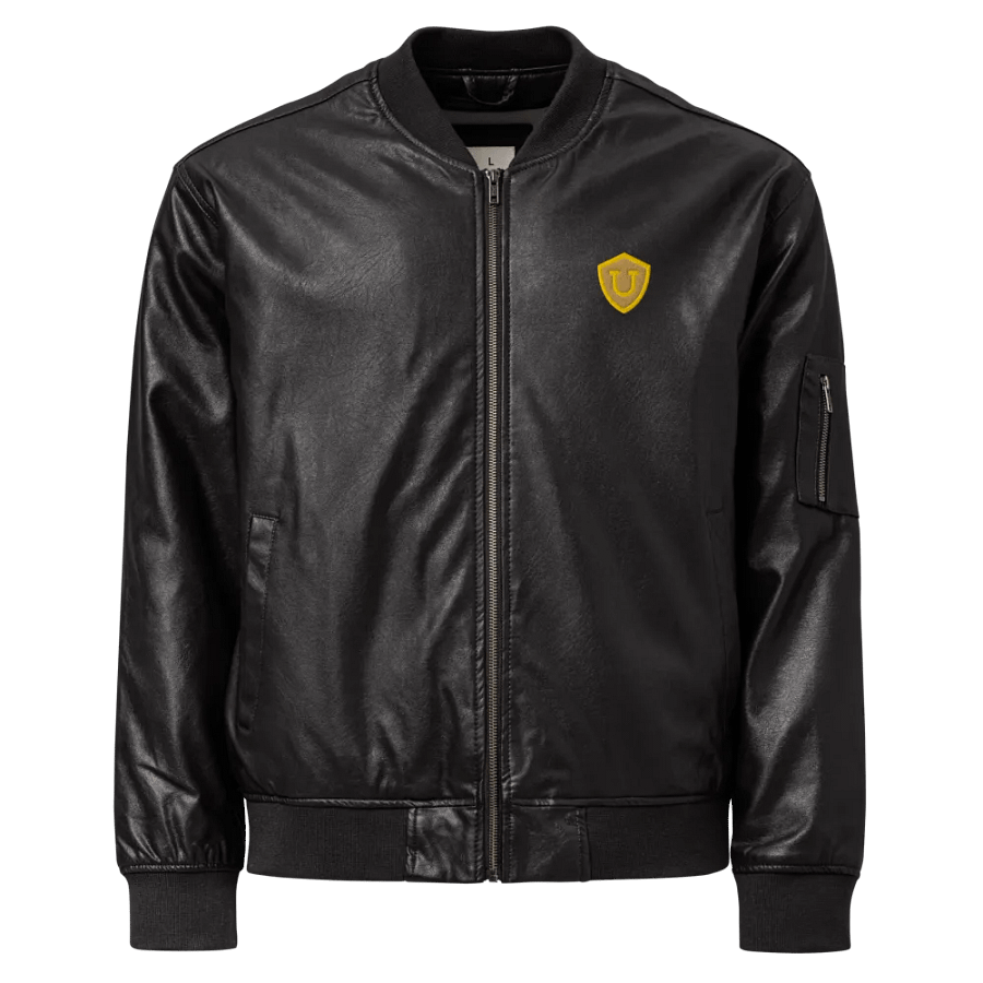 Bomber Jacket de piel sintética UNIWELL (Bordado) product image (1)