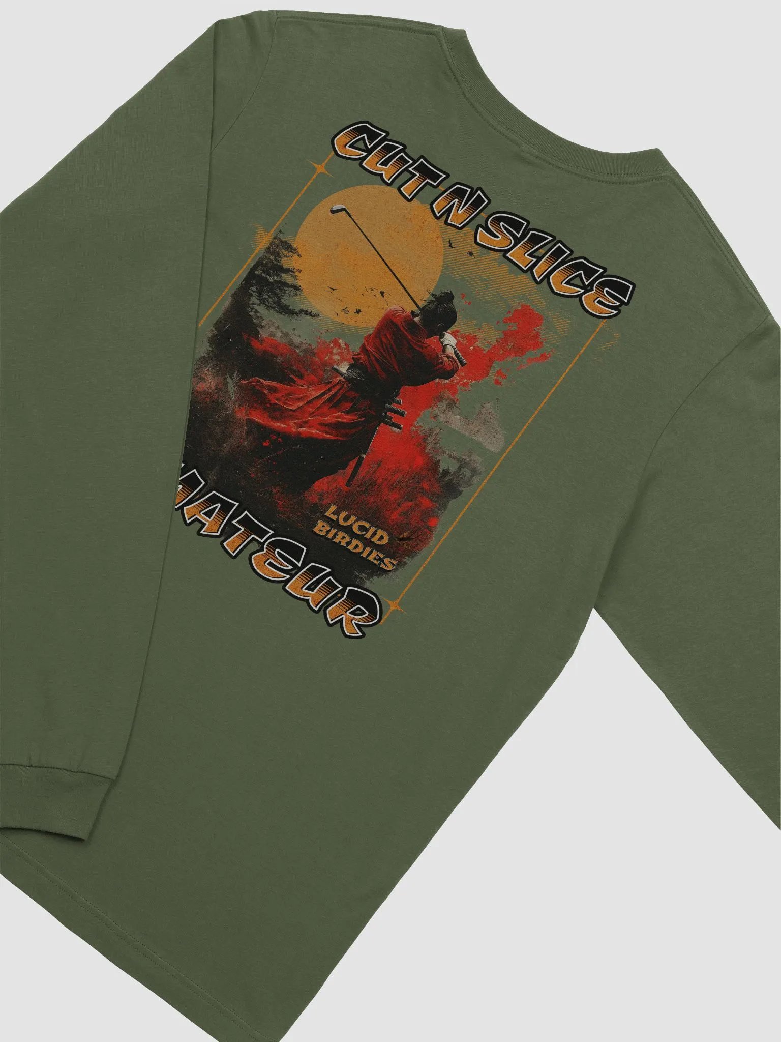 Cut N Slice Amateur Samurai Golf long sleeve Tshirt product image (4)