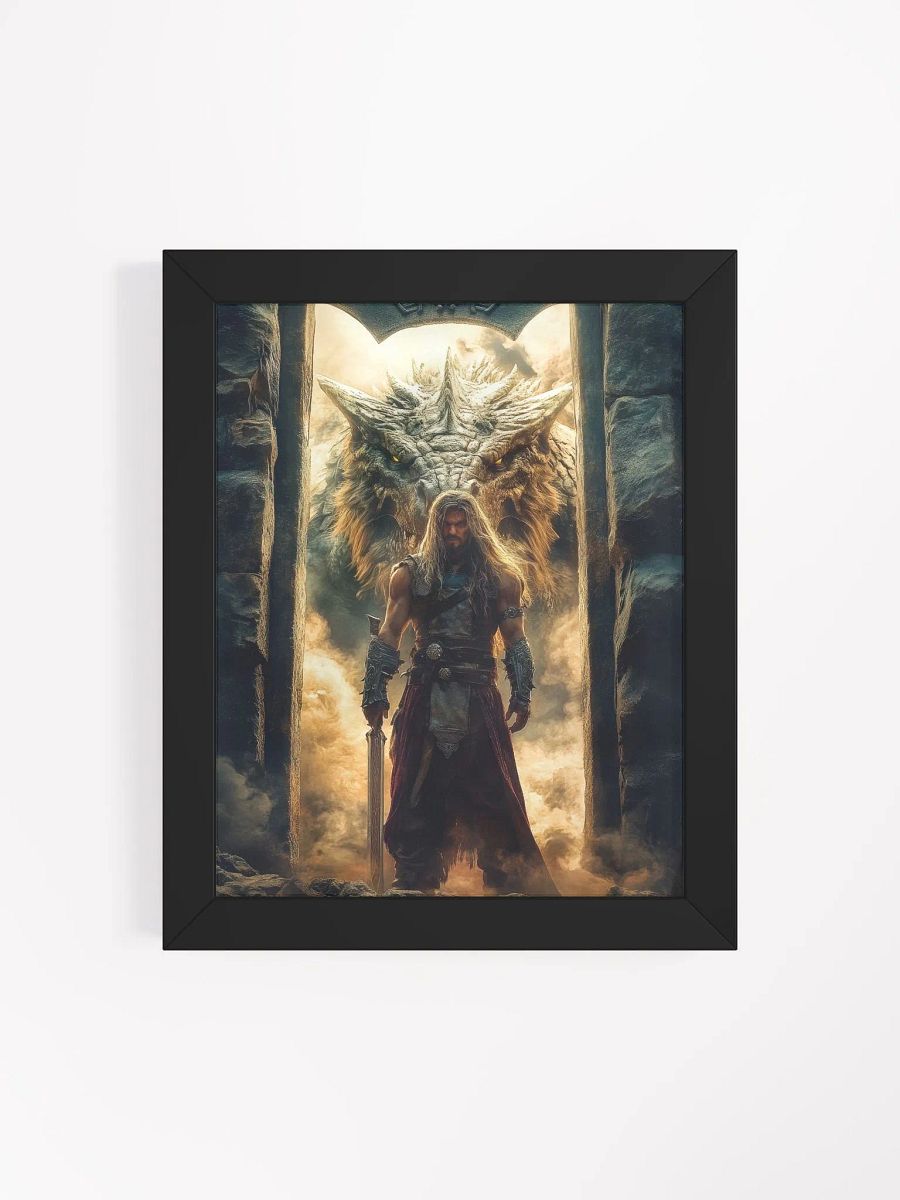 Varek the warrior - Framed High Quality Matte Poster product image (26)