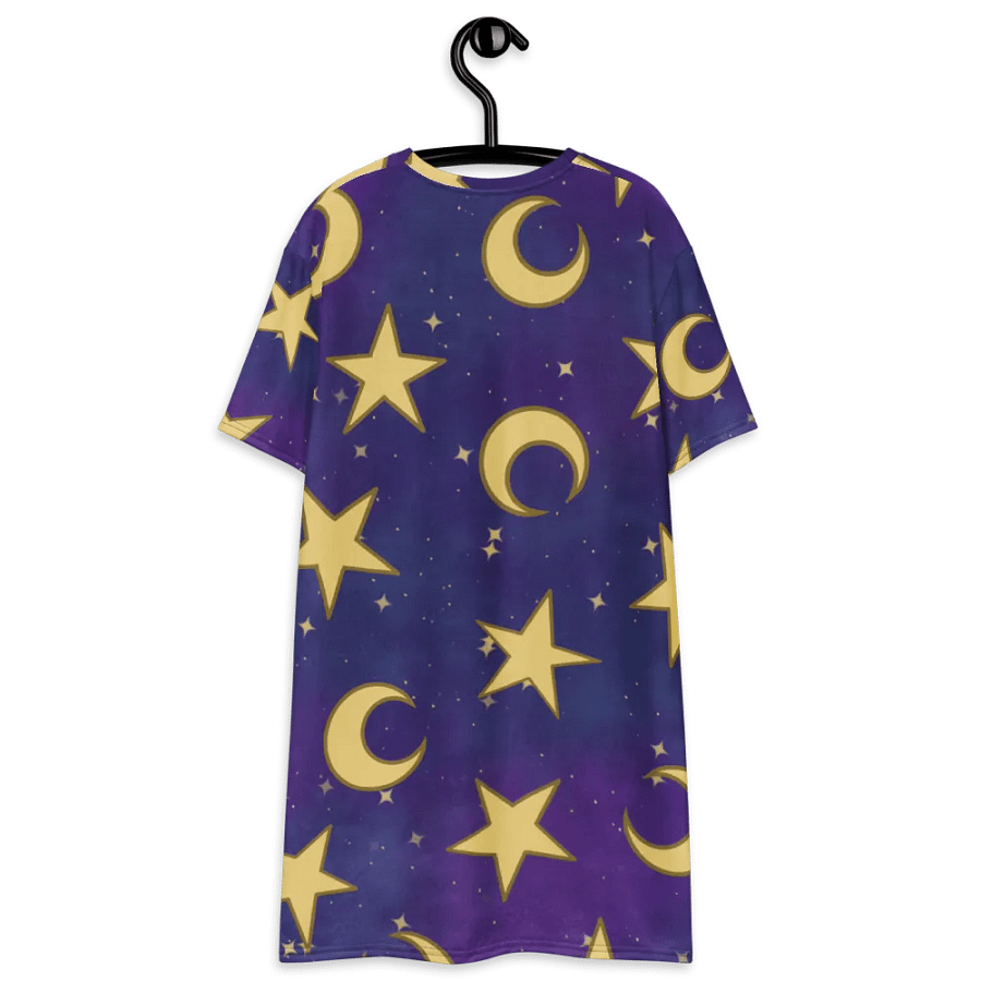 Cozy Moon and Stars Nighty Gown T-Shirt Dress product image (8)