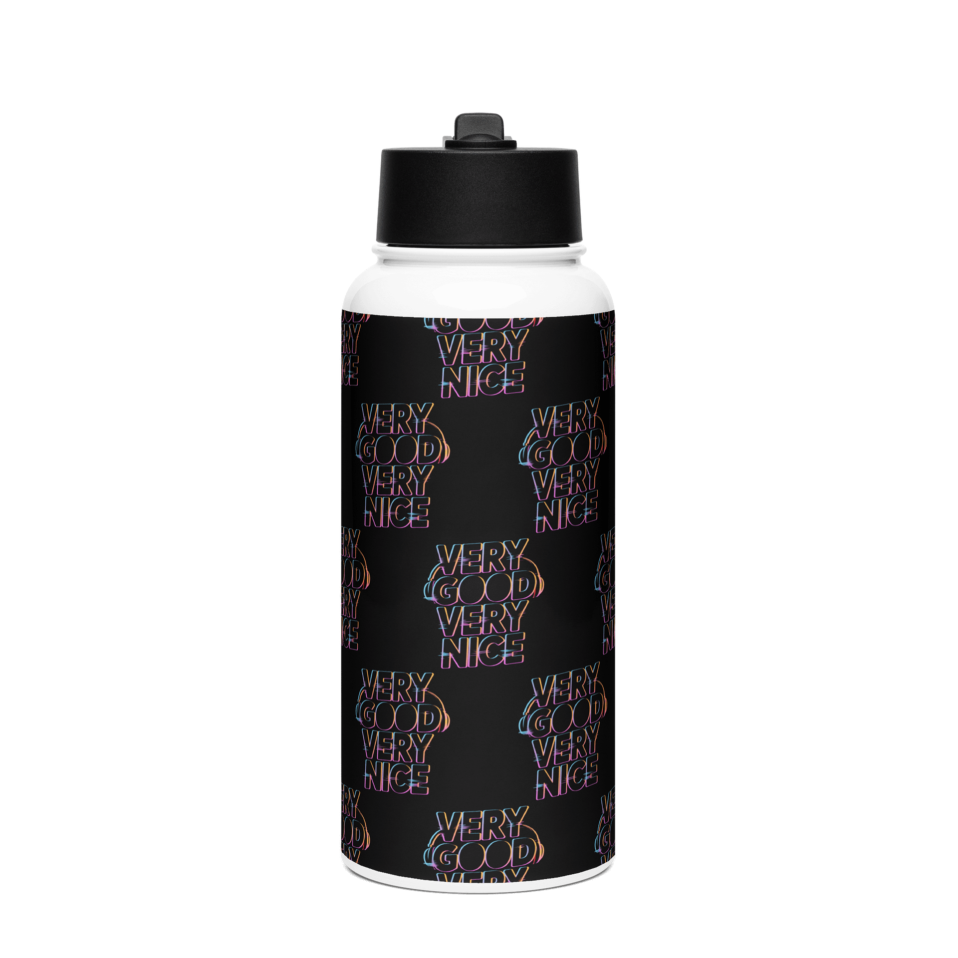 Colorful Vibes Stainless Steel Water Bottle product image (1)