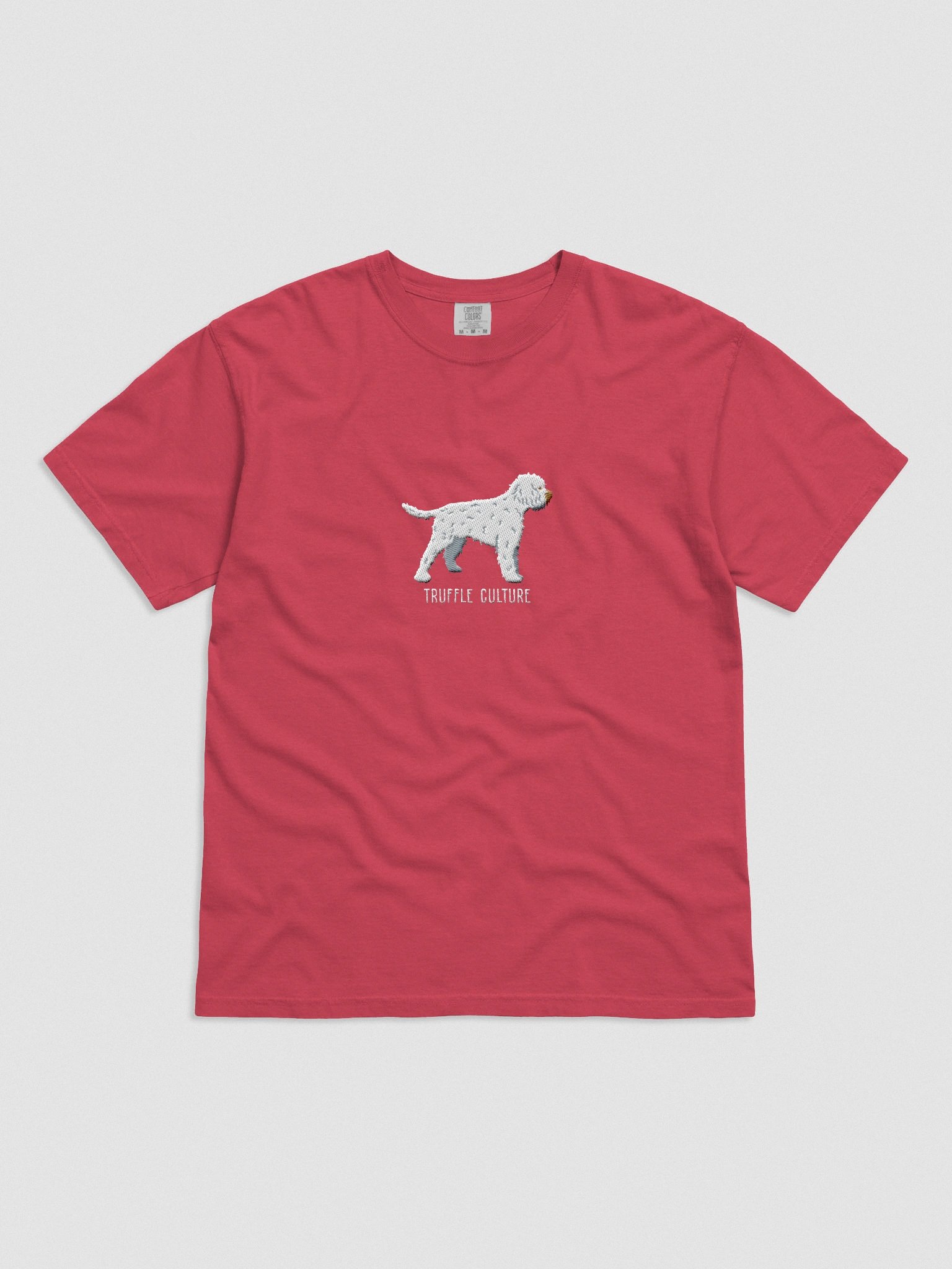 Truffle Culture T-Shirt(Embroidered) of a Lagotto Romagnolo(White) product image (4)