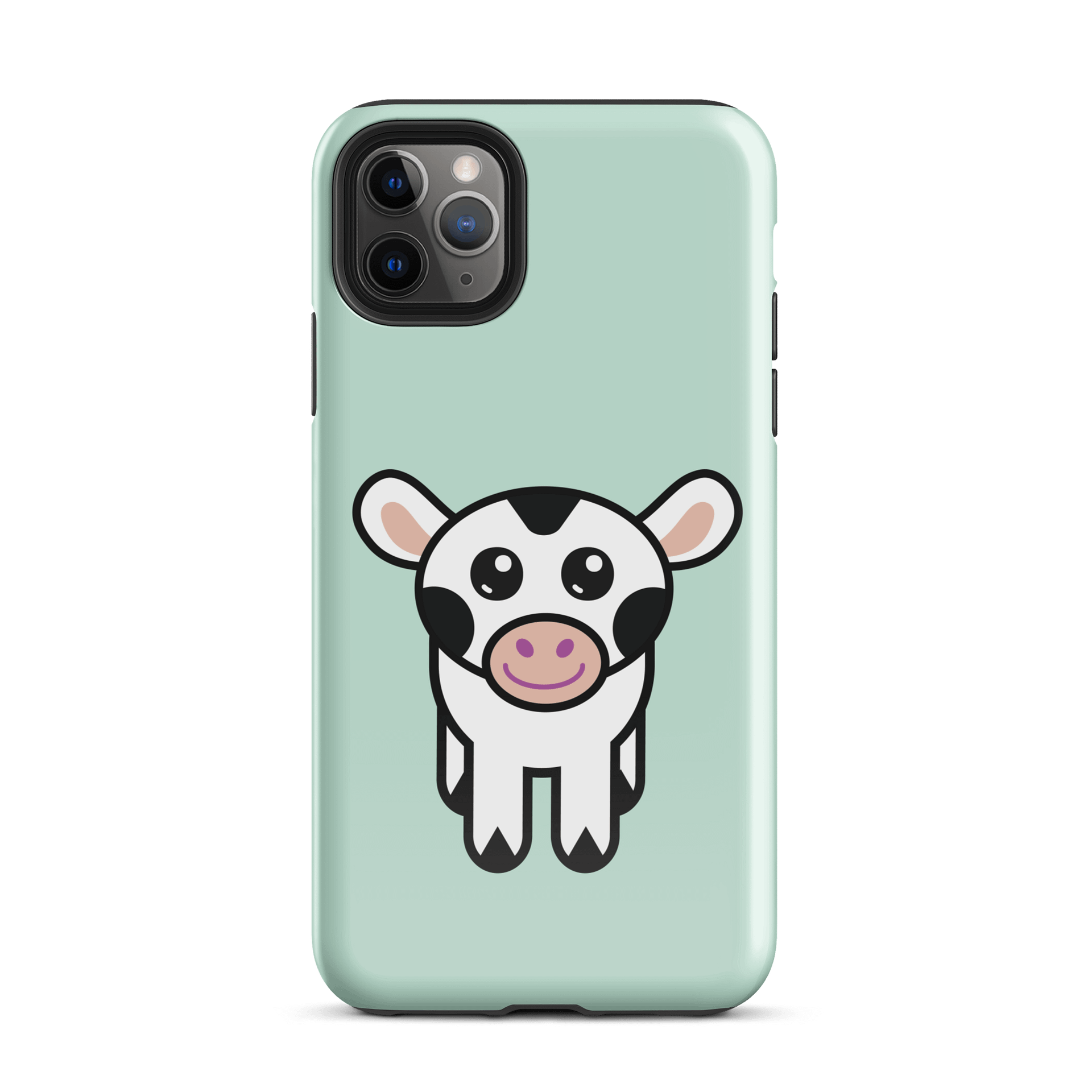 Calfee the Friendly Cow iPhone case - light green product image (51)