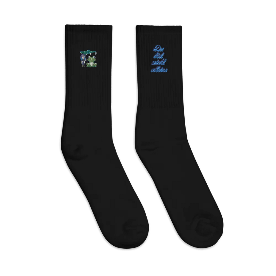 SOCCO bestickte Crew-Socken , du bist nicht alleine product image (7)