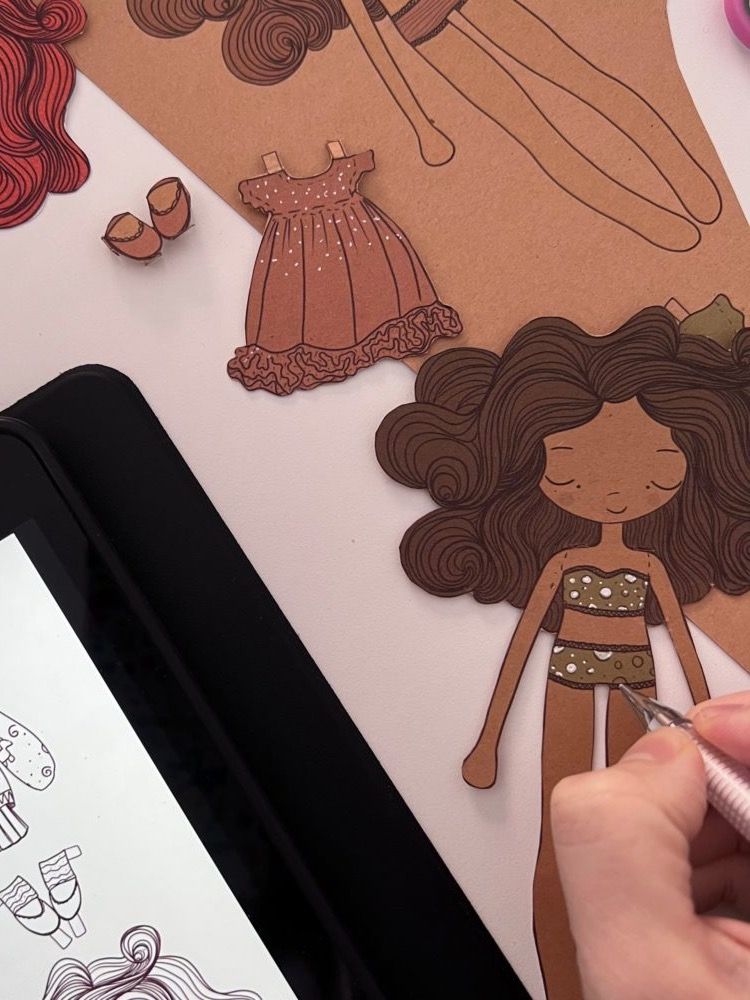 Printable Paper Dolls with Clothes product image (3)
