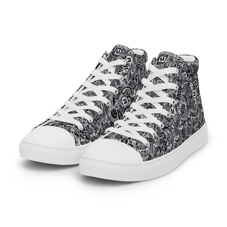 Dark Space Scribble - Women's High Tops | #MadeByMELO product image (6)