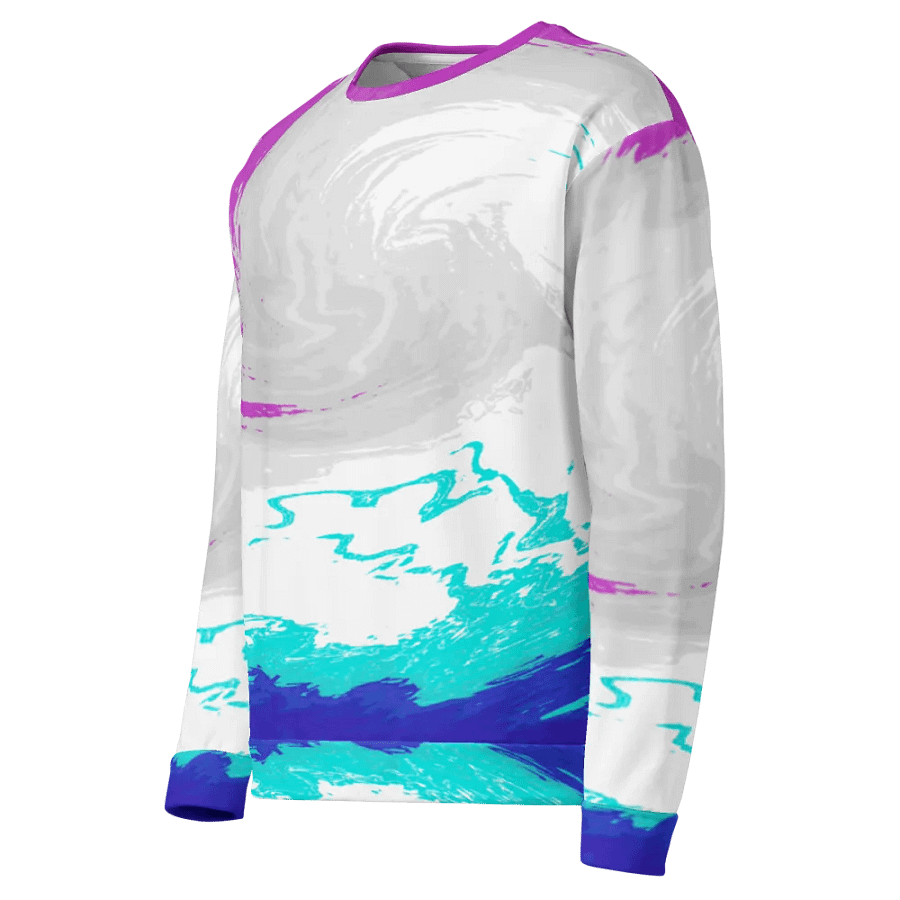 Abstract Vibrant Swirling Melting Forest Unisex Sweatshirt product image (9)