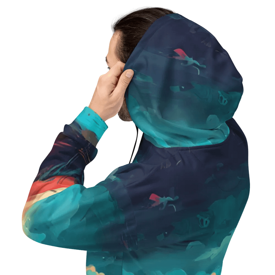 Tropical Sunset All Over Print Hoodie product image (7)