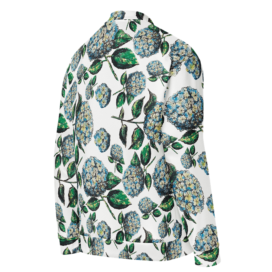 Blue Hydrangea Dreams | Unisex Bomber Jacket | Monique Faella Designs™ product image (4)