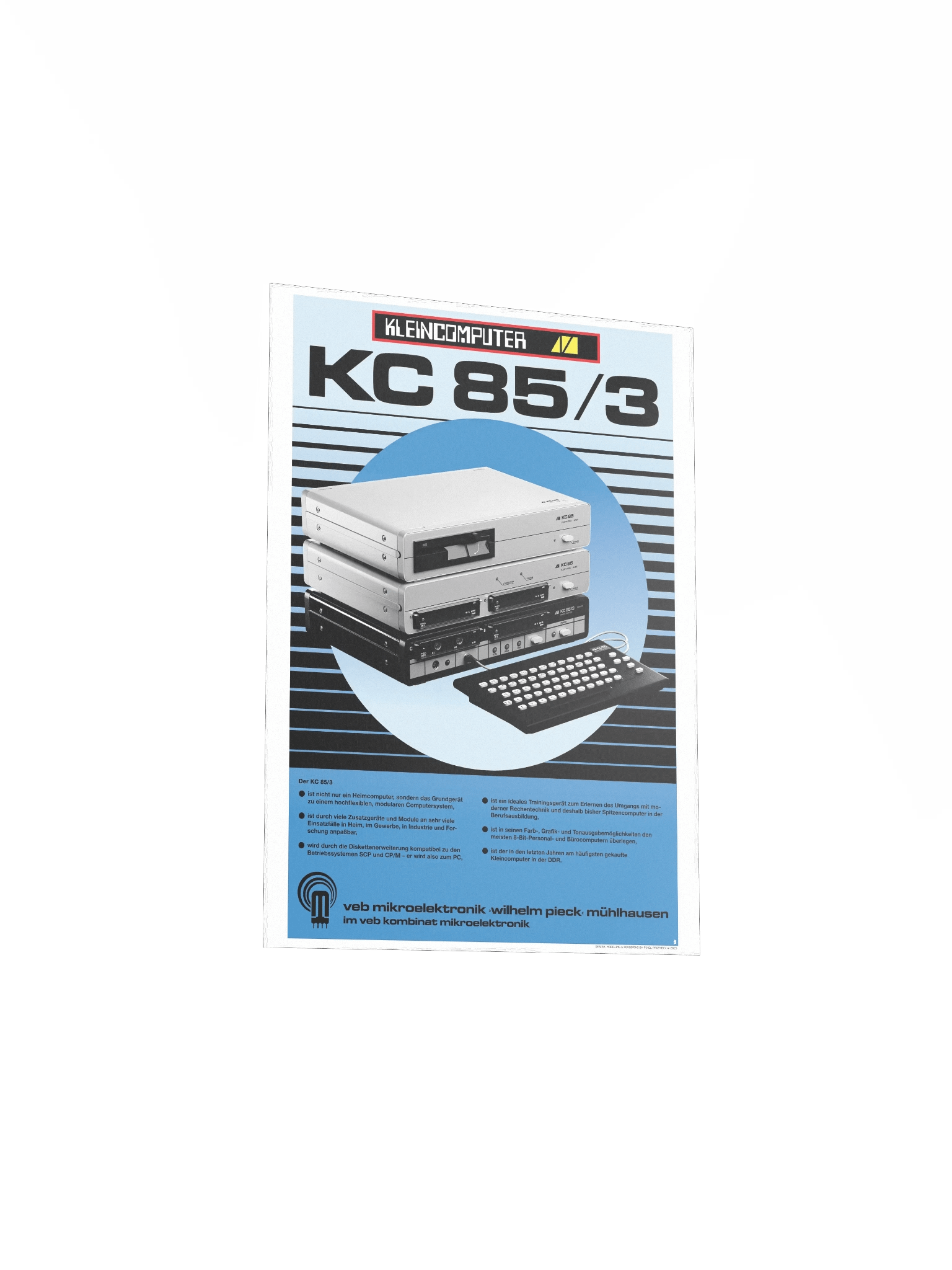 DDR Kleincomputer KC85/3 Poster (pristine design) product image (3)