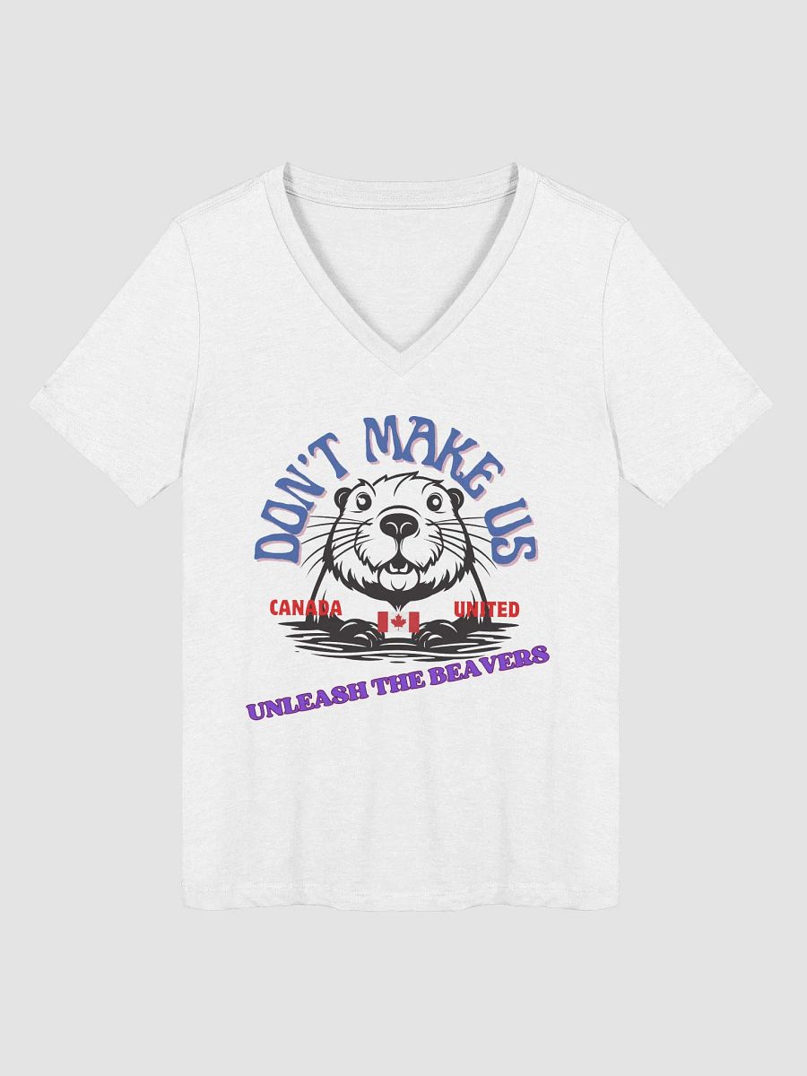 Canadian Beaver V-Neck Tee product image (8)