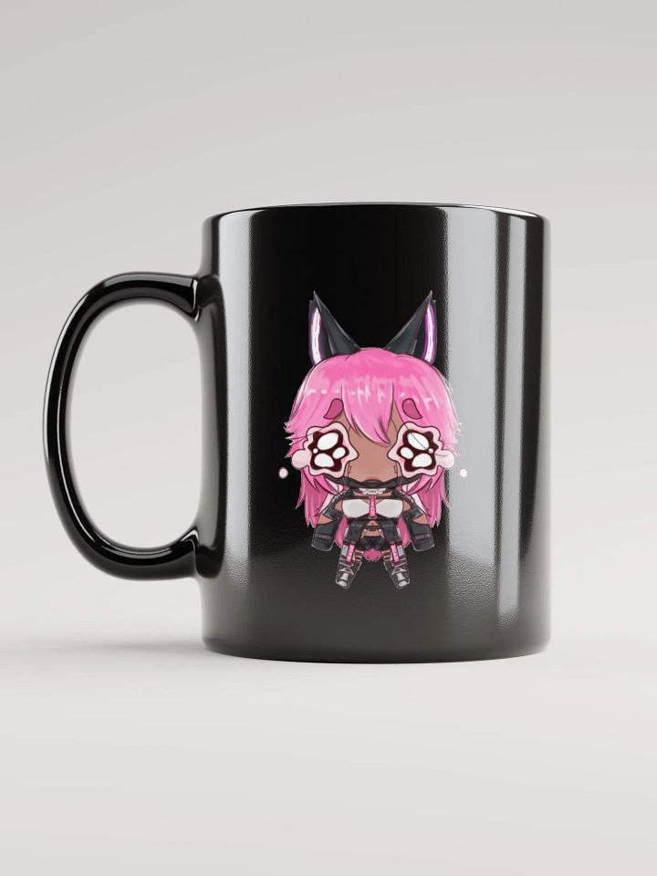 Crying Wolfie Black Glossy Mug product image (1)
