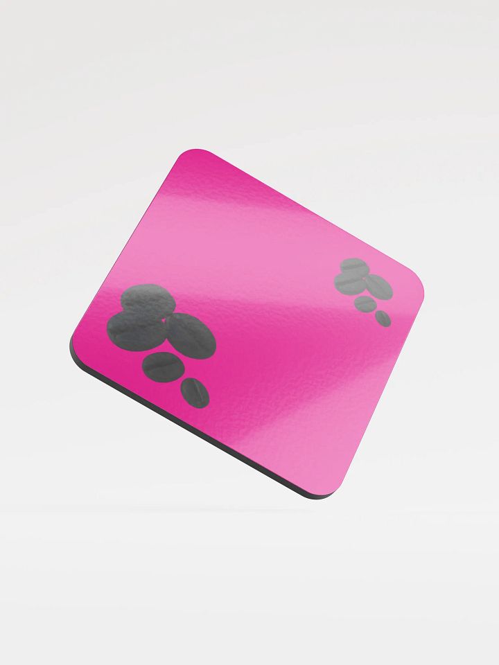 Magenta Black Coffee Beans Coaster product image (1)