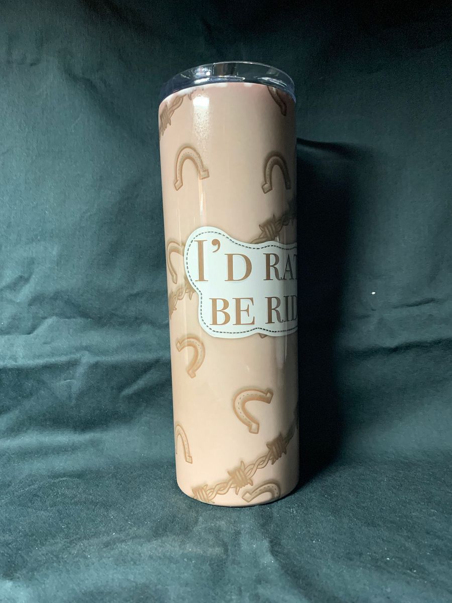 Rather Be Riding Skinny Tumbler product image (3)