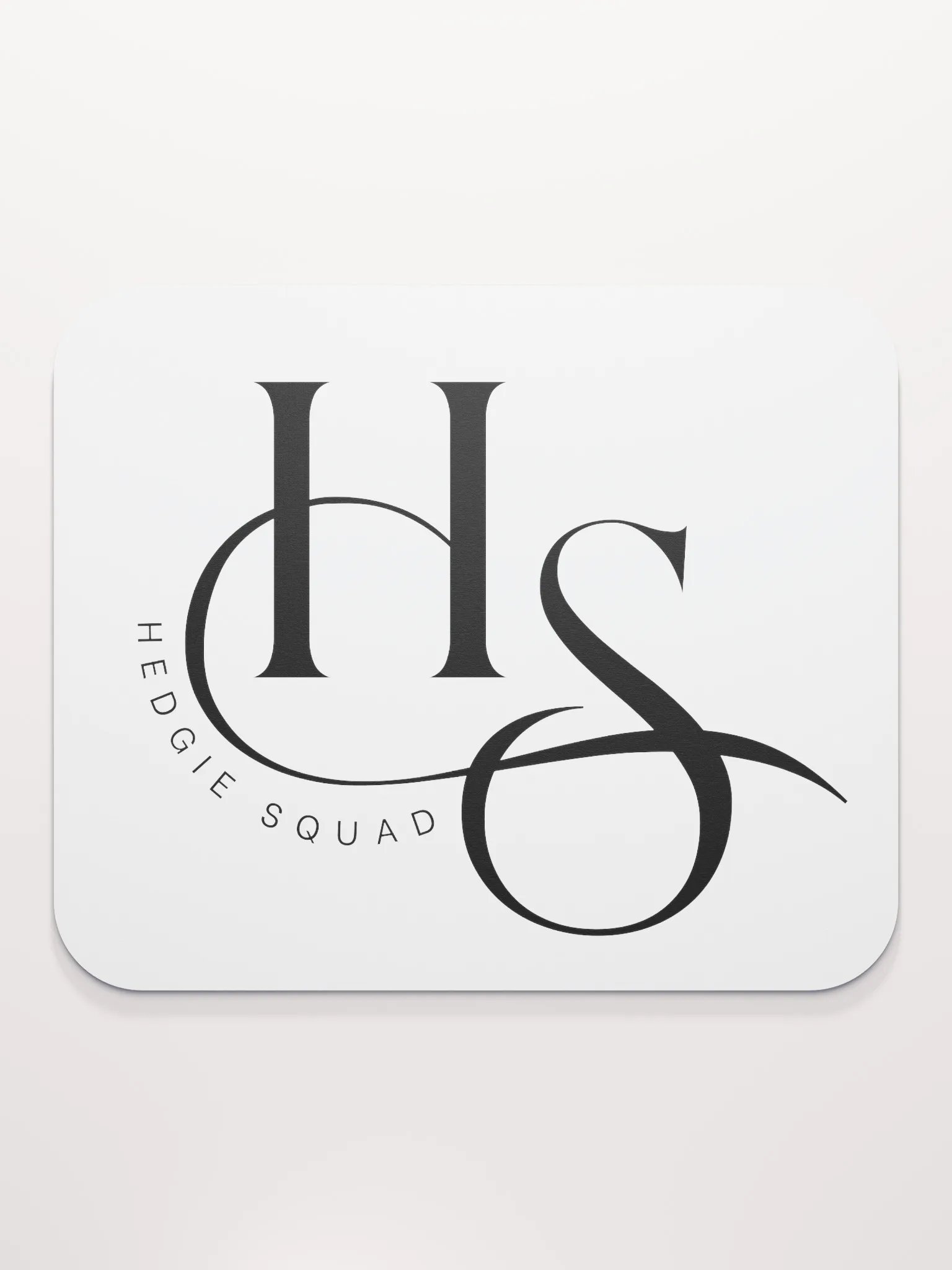 Hedgie Squad white mousemat (8.7″ × 7.1″ // 22cm × 18cm) product image (2)