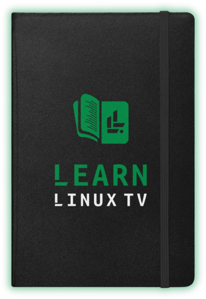 Learn Linux TV Hardcover Notebook product image (1)