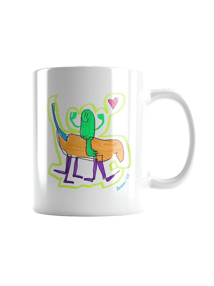 Pickle Riding a Five-Legged Corndog Mug product image (1)