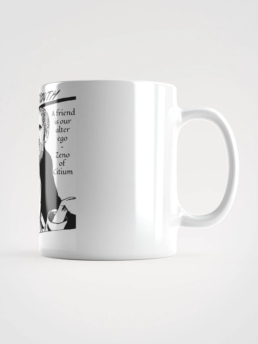 Stoic Youth Zeno of Citium quote White Glossy Mug product image (2)