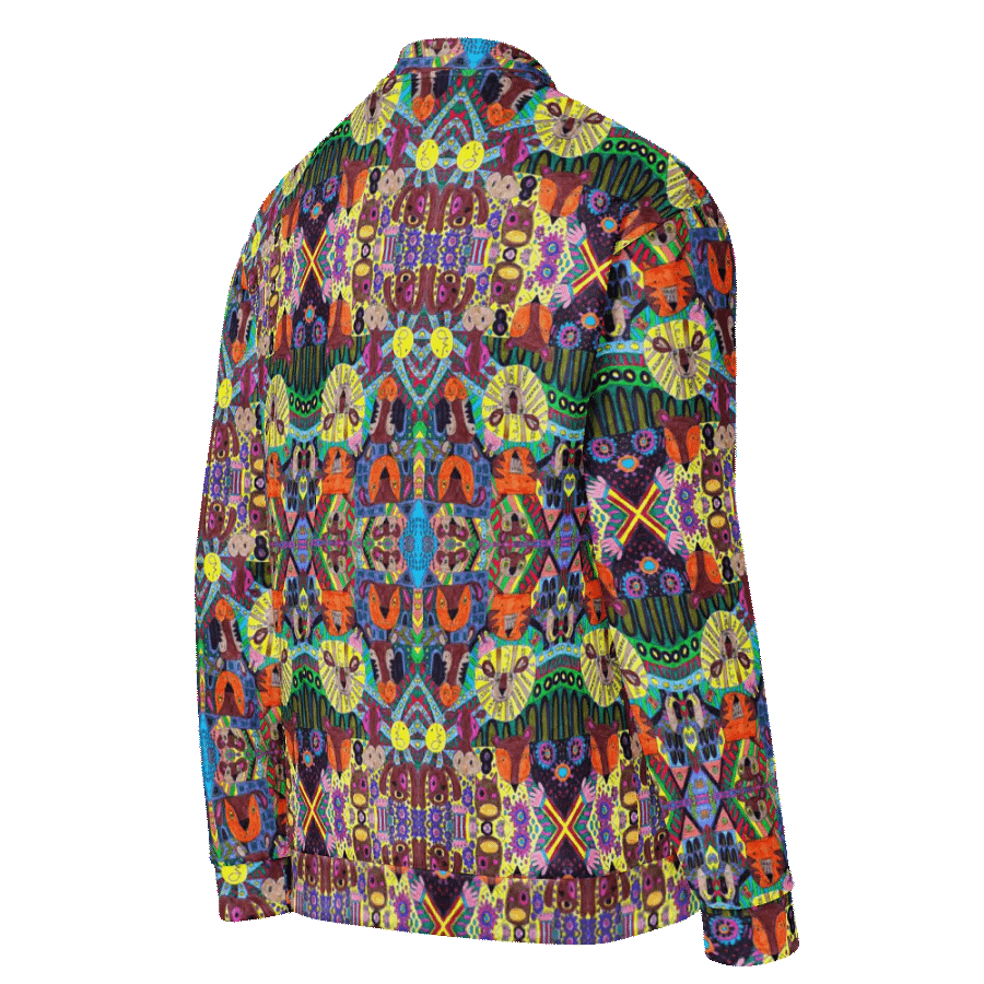 Abstract Doodle Animals Unisex Bomber Jacket product image (11)