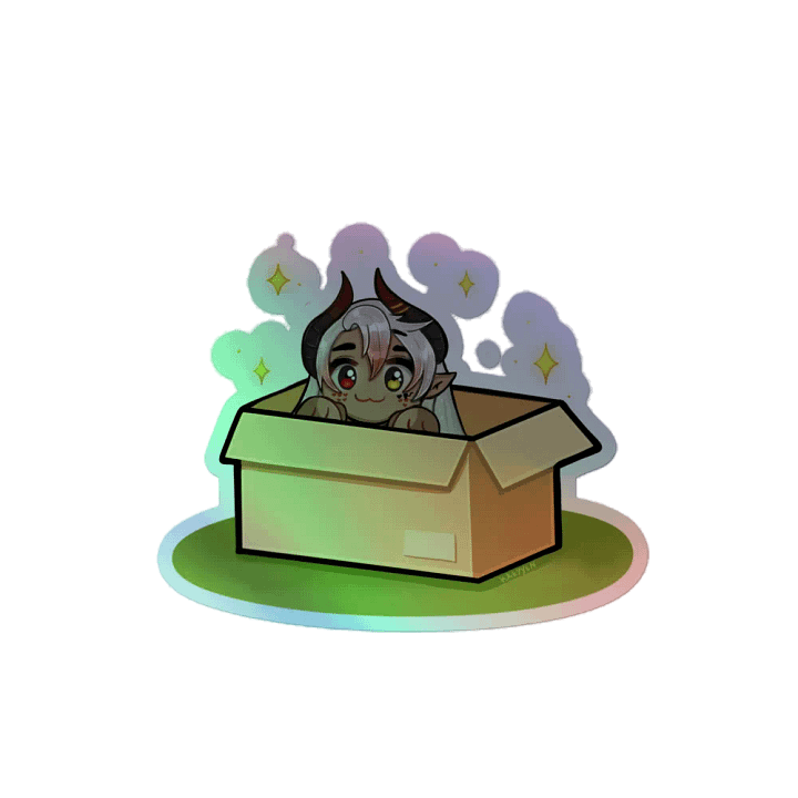 Boxed Shiro Chibi Holographic Sticker Sheet product image (2)