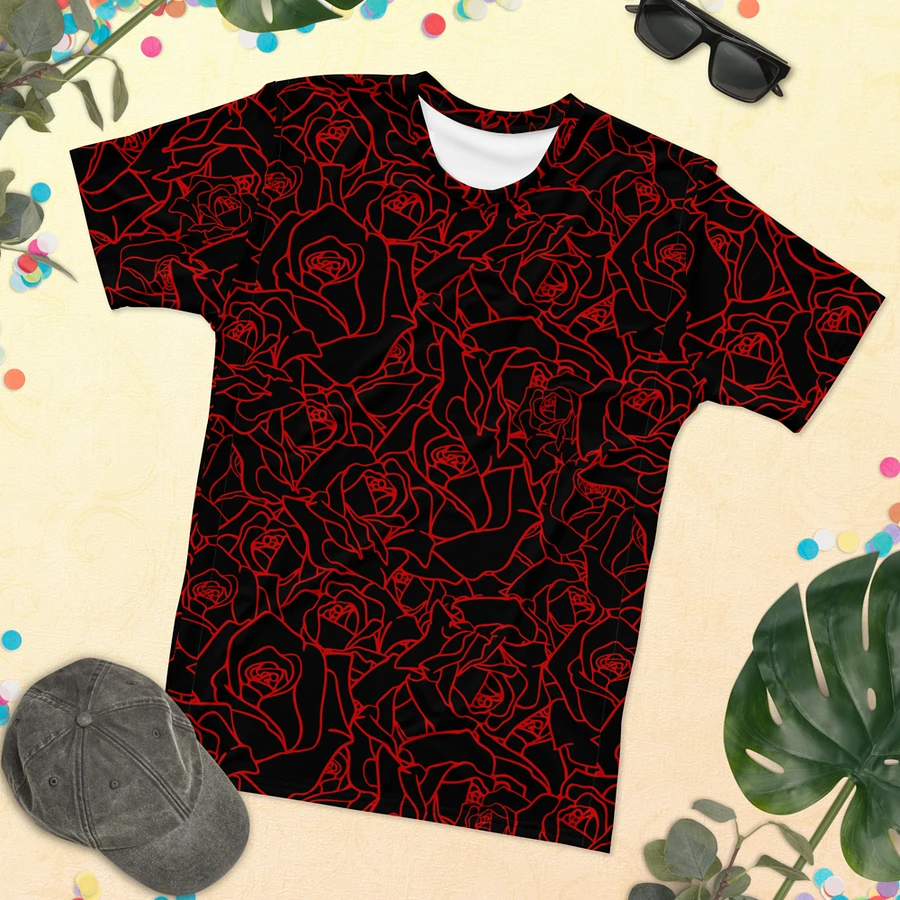 Loads of Roses · black-red crew neck t-shirt product image (26)