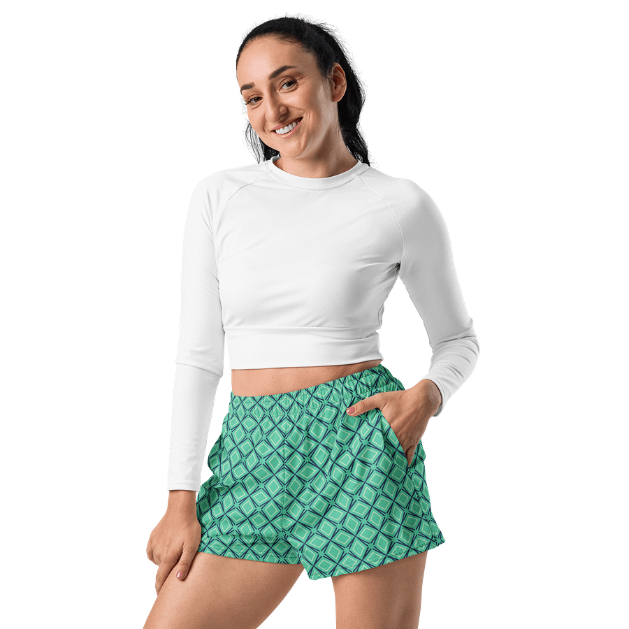 Geometric Illusion All Over Print Unisex Athletic Shorts product image (2)