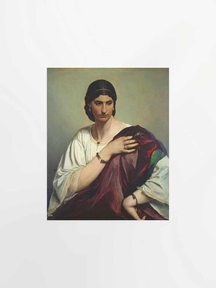 ''Half-Length Portrait of a Roman Woman'' by Anselm Feuerbach Poster product image (1)