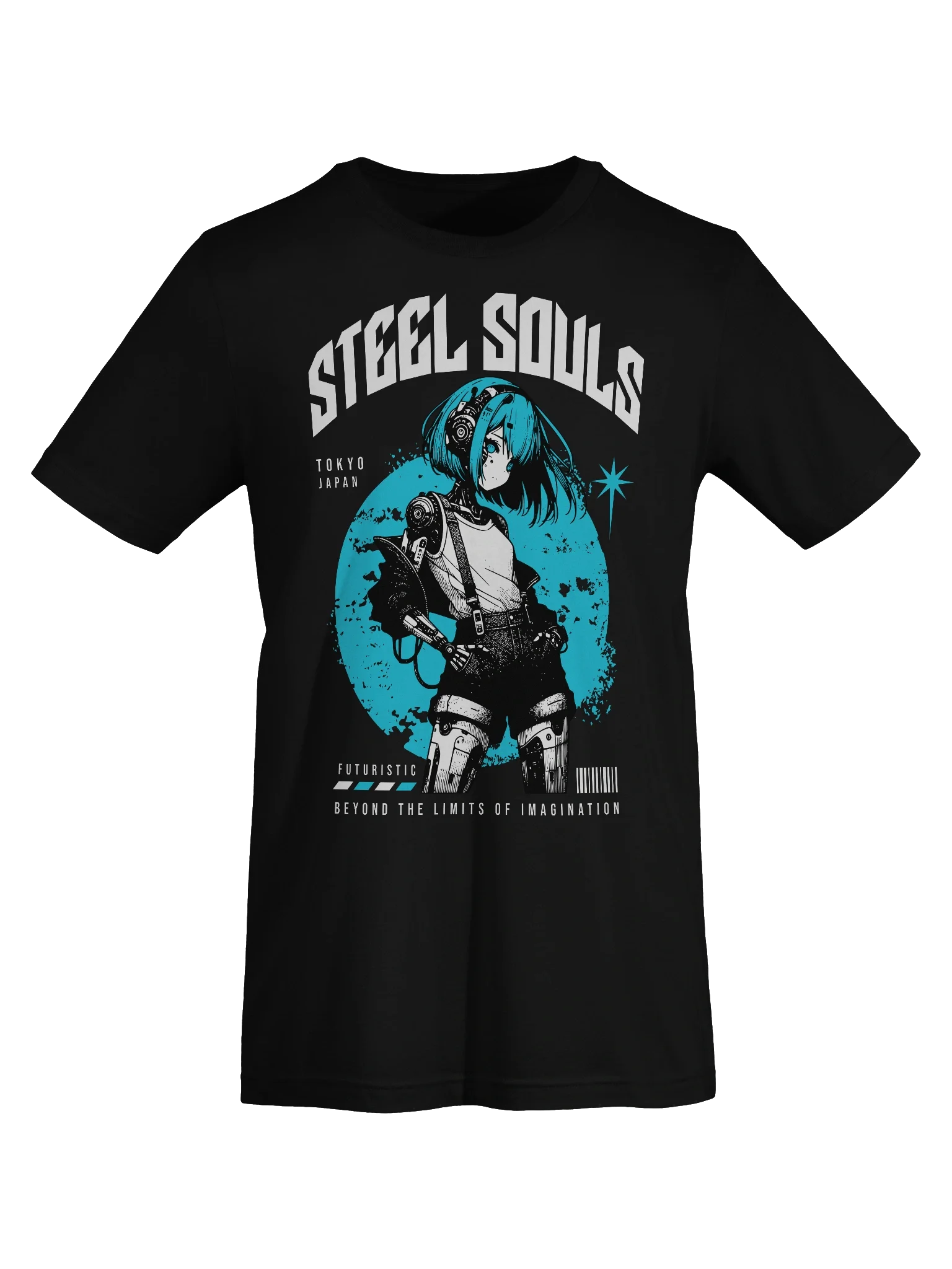 Trendy Anime Girl Cyborg Aesthetic T-Shirt for Manga Fans product image (56)